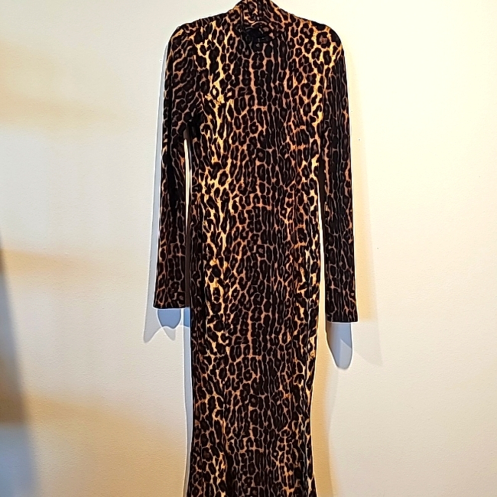 Norma Kamali leopard dress